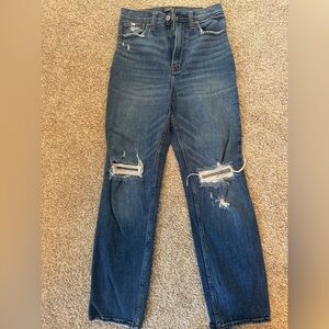 Abercrombie & Fitch Distressed Blue Skinny Jeans